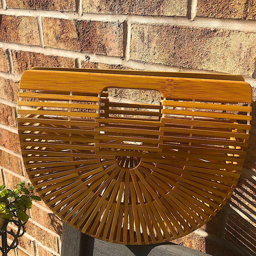Women’s bamboo clutch bag